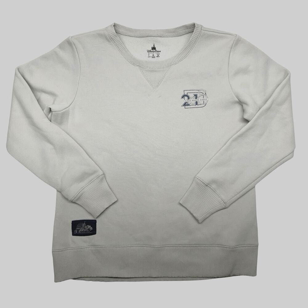 Disney Parks 2018 Walt Disney World Mickey Epcot Castle Sweatshirt Gray L